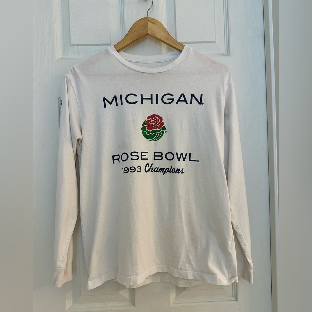 Tailgate Michigan Rose Bowl 1993 Champions Long Sleeve Tee – Size XS